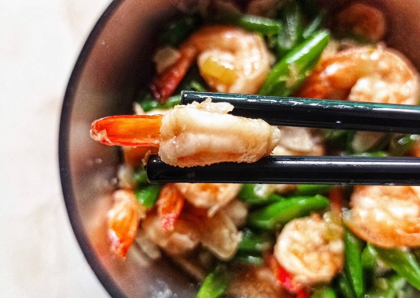🍤 Tumis Buncis Udang Saus Tiram