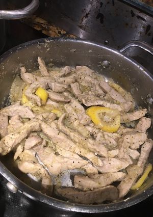 A picture of Easy Lemon Pork Strips.