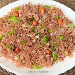 A picture of Ragi Sevai.