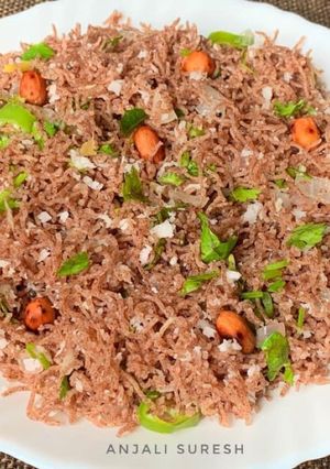 A picture of Ragi Sevai.