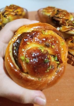 عکسی از دستور کلوچه مارپیچ خرمایی