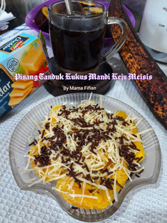 Foto resep Pisang Tanduk Kukus Mandi Keju Meisis