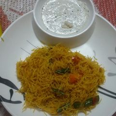A picture of Vemicelli pulao.