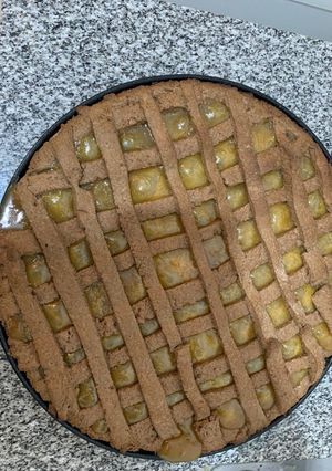 Una foto de Pastafrola de chocolate y batata