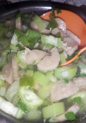 Foto resep Sup oyong dan bakso