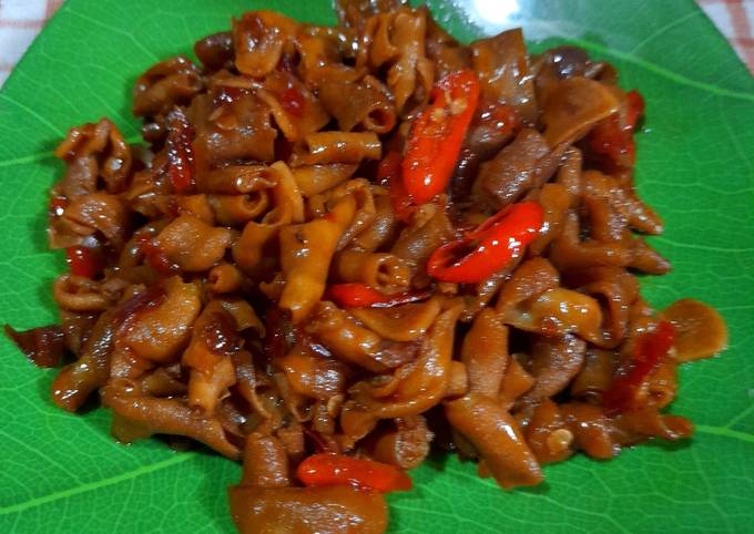Cara Gampang Menyiapkan Tumis usus ayam yang Enak Banget