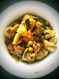 A picture of Mushroom butter masala.