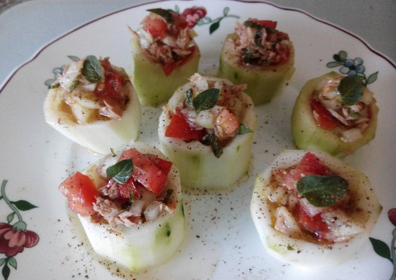 Bocaditos de pepino
