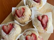 A picture of strawberry muffin
