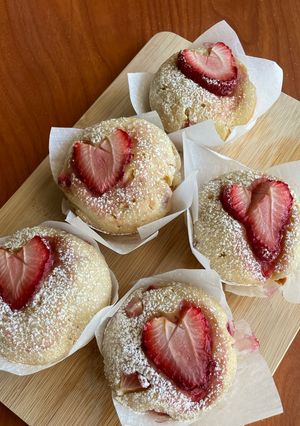 A picture of Strawberry muffins.
