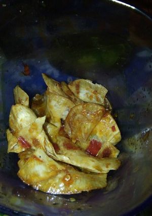 Foto resep Kripik singkong pedas