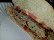 A picture of ground meat burger