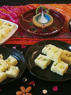 A picture of Dry Coconut Burfi (farali).