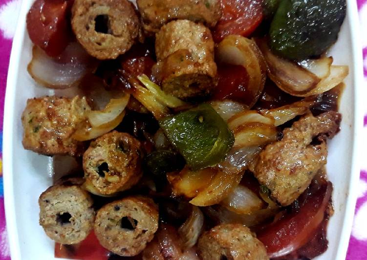Recipe of Any-night-of-the-week Capsicum Seekh