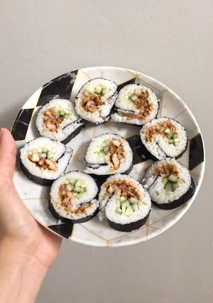 Foto resep Sushi chicken teriyaki simpel
