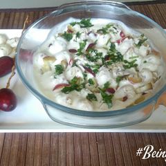 A picture of Fox Nuts & Fresh Raw Dates Raita.