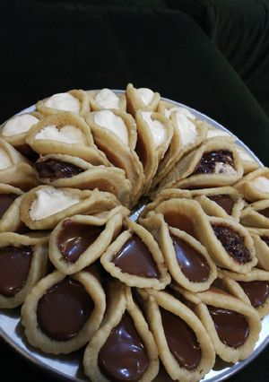 صورة لوصفة قطايف بالقشطة والنوتيلا