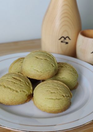 รูปของ Pistachio cookie with chocolate พิสคาซิโอคุกกี้ไส้ช็อกโกแลต