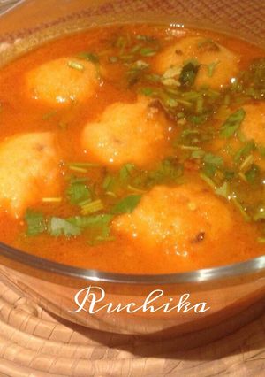 A picture of Mangodi ki sabzi.