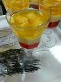 Mango custard jelly