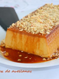 Una foto de Flan Royal de avellanas. (Thermomix)