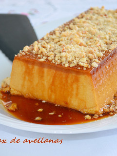 Una foto de Flan Royal de avellanas. (Thermomix)