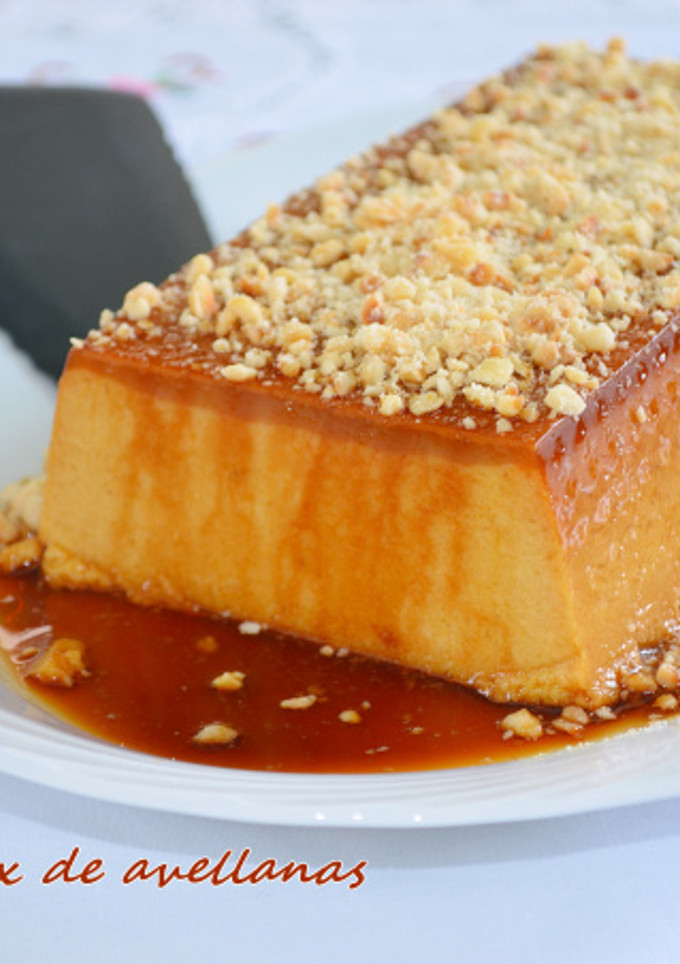 Una foto de Flan Royal de avellanas. (Thermomix)