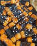 Đậu chiên rong biển sốt cay ngọt