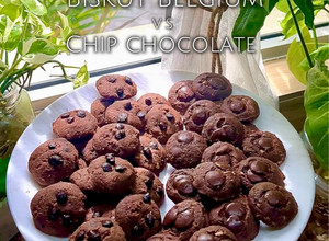 Gambar Biskut Belgium vs chip chocolate