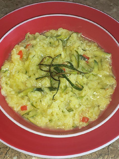 Una foto de Risotto de calabacín