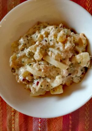 Görög tonhalas krumplisaláta recept fotója