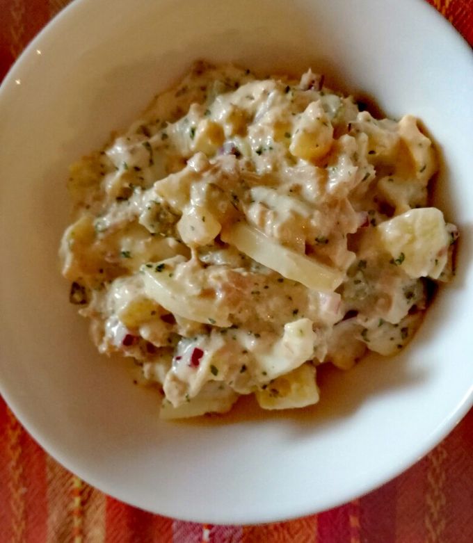 Görög tonhalas krumplisaláta recept fotója
