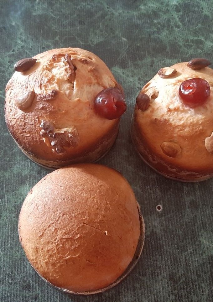 Una foto de Pan dulce con frutos secos