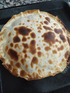 Una foto de Tarta de acelga y atún