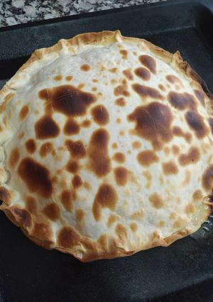 Una foto de Tarta de acelga y atún