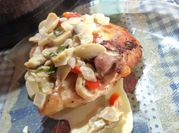 Una foto de patas de pollo a la crema