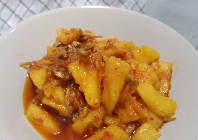 Resep Sambal nanas teri, Enak Banget