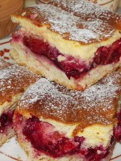 Krémes szilvás pite recept fotója