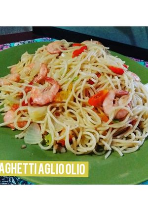Foto resep Spaghetti aglio olio