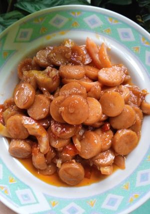 Foto resep Tumis sosis pedas manis