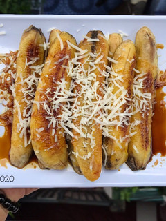Foto resep Pisang Bakar Karamel Keju