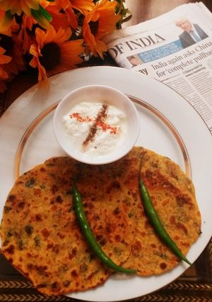A picture of Methi Thepla.