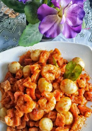 Foto resep Sambal goreng Tahu, Telor puyuh dan Udang