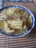 Sopa de patitas con choclo
