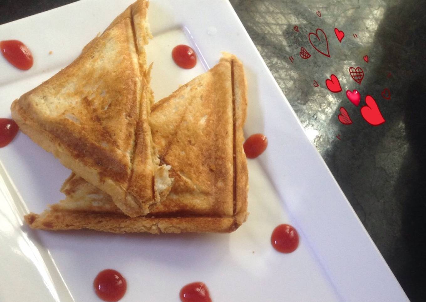 Creamy sandwich