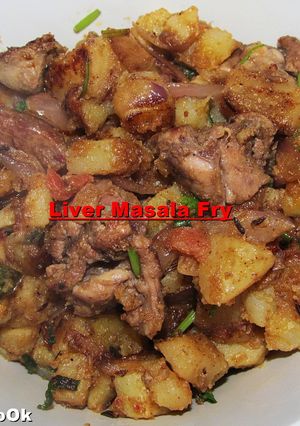 A picture of Liver Masala Fry.