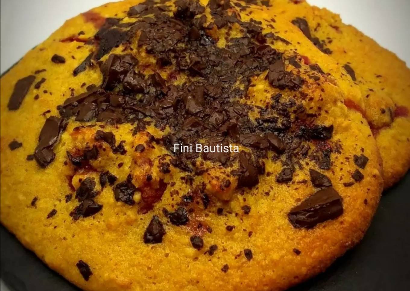 Cookies gigantes de calabaza frambuesa y chocolate