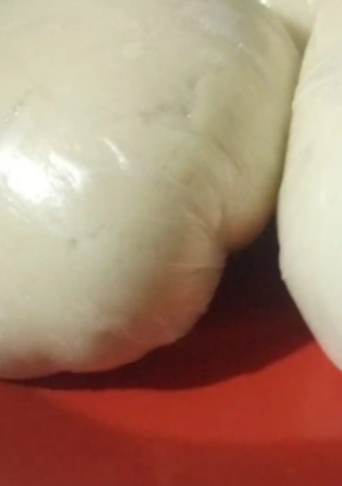 A picture of 1 simple way to make pounded yam with blender.