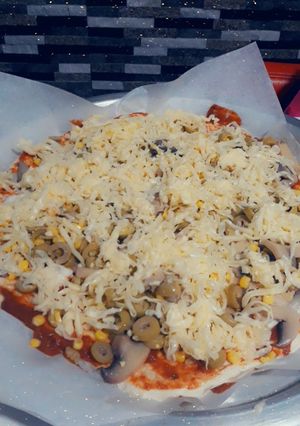 صورة لوصفة بيتزا ولا اطيب 🍕