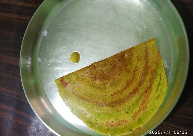 How to Prepare Quick Moong dal dosa